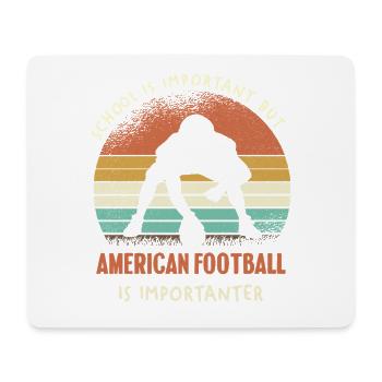 Contraste de football rétro - Tapis de souris (format paysage) - blanc - Devant