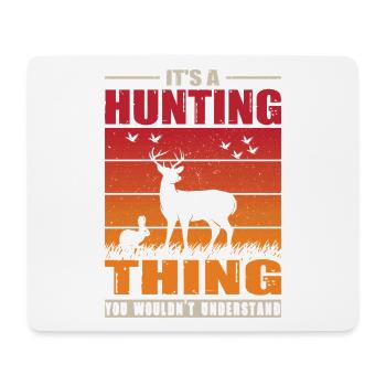 Hunter Gift Hunting Hunting Hunter Exam - Mouse Pad (horizontal) - white - Front