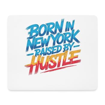 Né à New York – Hustle Streetstyle - Tapis de souris (format paysage) - blanc - Devant