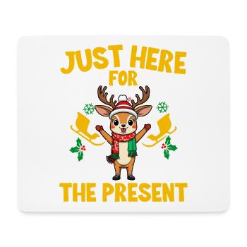 Nikolaus und Rentier Design für XMAS Fans - Mousepad (Querformat) - Weiß - Vorne