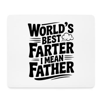 Der beste Farker der Welt, ich meine Vater - Mousepad (Querformat) - Weiß - Vorne
