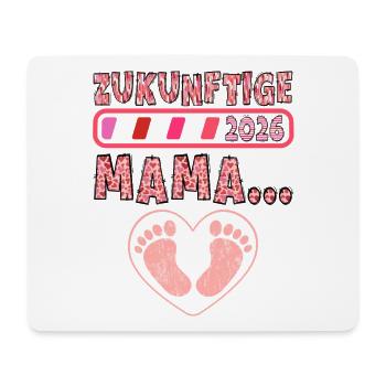 Baby Kommt ZUKUNFTIGE MAMA EST 2026 LUSTIG - Mousepad (Querformat) - Weiß - Vorne