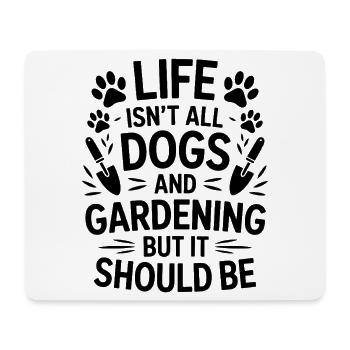 Garten Spruch Hunde Lustiges Gartenarbeit Geschenk - Mousepad (Querformat) - Weiß - Vorne