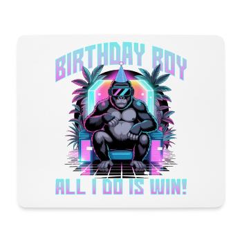 Birthday Gamer VR - Mousepad (Querformat) - Weiß - Vorne