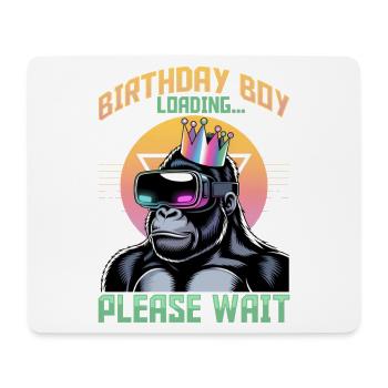 Birthday Gamer VR - Mousepad (Querformat) - Weiß - Vorne