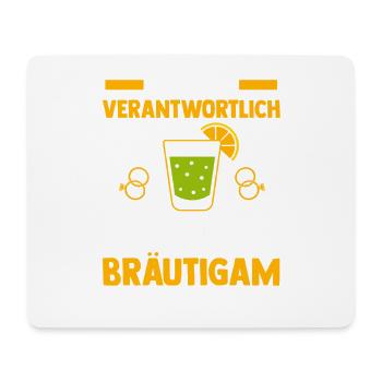JGA Team Bräutigam Junggesellenabschied - Mousepad (Querformat) - Weiß - Vorne