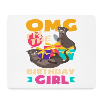 This Otter is 2 - Cute Birthday Motif - Mouse Pad (horizontal) - white - Front