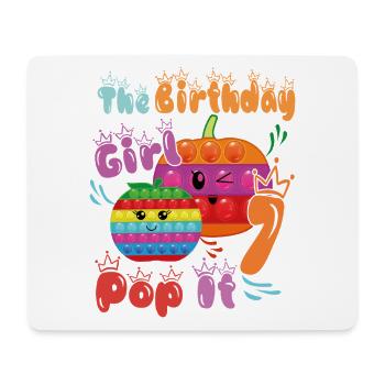 Das Geburtstagskind Pop-It 7 - Mousepad (Querformat) - Weiß - Vorne