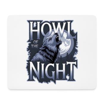 Wolf – Howl of the Night - Mousepad (Querformat) - Weiß - Vorne