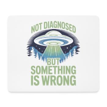 UFO beam of light over forest - Mouse Pad (horizontal) - white - Front
