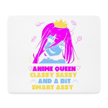 Anime Queen Manga Otaku Kawaii Japon Cosplay Bande dessinée - Tapis de souris (format paysage) - blanc - Devant