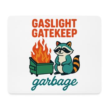 Gaslicht Torhüter Müll Waschbär Zitat - Mousepad (Querformat) - Weiß - Vorne