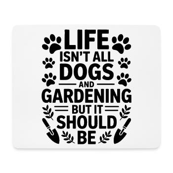 Garten Spruch Hunde Lustiges Gartenarbeit Geschenk - Mousepad (Querformat) - Weiß - Vorne