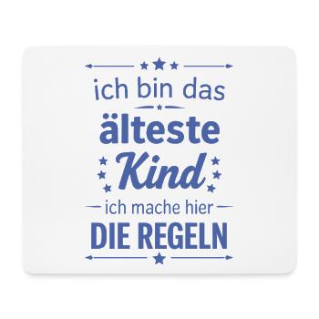 Lustiger Spruch mittleres Kind Familien - Mousepad (Querformat) - Weiß - Vorne