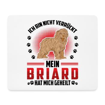 Briard heilt mich Berger de Brie - Mousepad (Querformat) - Weiß - Vorne