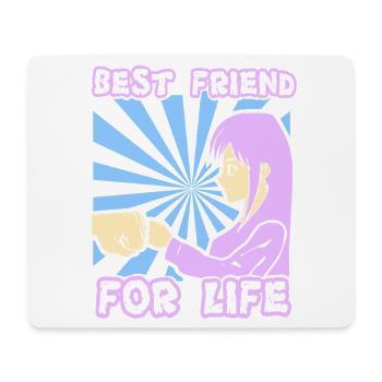 Anime Manga Otaku Kawaii Beste Freunde Cosplay - Mousepad (Querformat) - Weiß - Vorne
