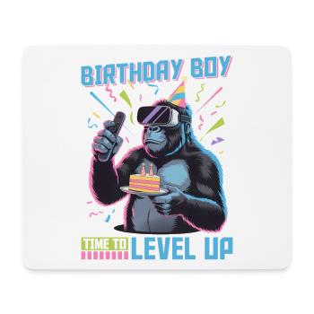 Anniversaire Gamer VR - Tapis de souris (format paysage) - blanc - Devant
