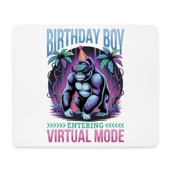 Birthday Gamer VR - Mouse Pad (horizontal) - white - Front