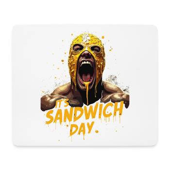 Masque Puissant Sandwich Jour - Tapis de souris (format paysage) - blanc - Devant