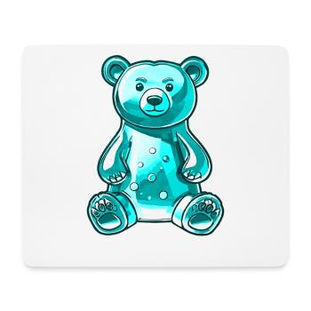 Gummy Bear Turquoise - Mouse Pad (horizontal) - white - Front