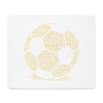 Fußball - Retro Fußball Liebhaber Geschenk - Mousepad (Querformat) - Weiß - Vorne