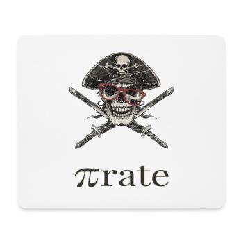 Piratenschädel Brille Säbel - Mousepad (Querformat) - Weiß - Vorne