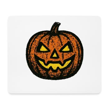 Halloween pumpkin in grunge style - Mouse Pad (horizontal) - white - Front