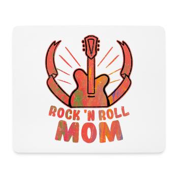Rock 'n Roll Mom Rock Band Guitar Music - Mouse Pad (horizontal) - white - Front
