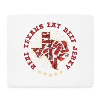 Beef Jerky Dried Meat Biltong Pemmican - Mouse Pad (horizontal) - white - Front
