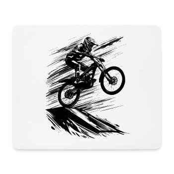 Mountain Bike Art Mountainbiking - Mouse Pad (horizontal) - white - Front