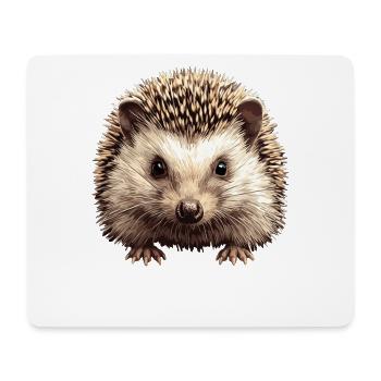 Igel - Mousepad (Querformat) - Weiß - Vorne
