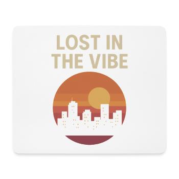 Lost in the Vibe – Sunset City Design - Mouse Pad (horizontal) - white - Front
