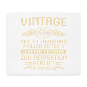 Vintage seit 1956 Jahrgang - 70. Geburtstag - Mousepad (Querformat) - Weiß - Vorne