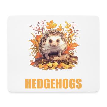 Igel - Mousepad (Querformat) - Weiß - Vorne