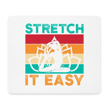 Yoga Stretch It Easy Yoga drôle - Tapis de souris (format paysage) - blanc - Devant