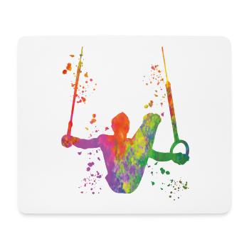 Artistic Gymnastics Rings Artistic Gymnastics - Mouse Pad (horizontal) - white - Front