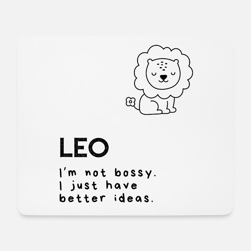 Lustiger Leo Cartoon – Drama Deluxe - Mousepad (Querformat) - Weiß