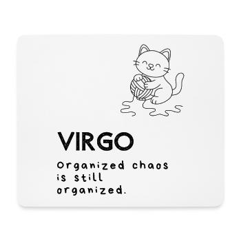 Mignon Vierge Dessin animé - Chaos organisé - Tapis de souris (format paysage) - blanc - Devant