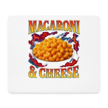 Macaroni and Cheese Favorite Food Weird 90s - Mouse Pad (horizontal) - white - Front