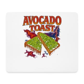 Avocado Toast Favorite Food Funny Weird 90s T - Mouse Pad (horizontal) - white - Front