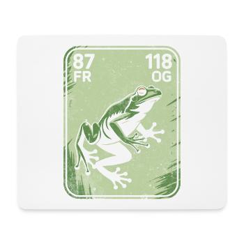 Grenouille Vintage Carte Postale Vert - Tapis de souris (format paysage) - blanc - Devant