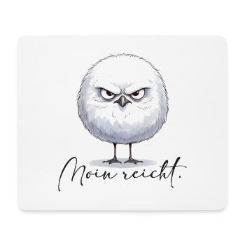 Moin enough - mouette ronde sinistre - Tapis de souris (format paysage) - blanc - Devant