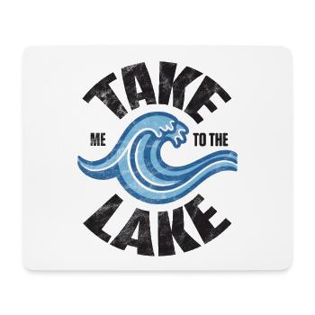 Take me to the lake - Retro Welle - Mousepad (Querformat) - Weiß - Vorne