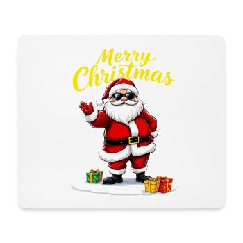 Merry Christmas Weihnachtsmann Mit Geschenken - Mousepad (Querformat) - Weiß - Vorne