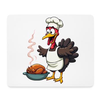 Thanksgiving Turkey Cook - Mouse Pad (horizontal) - white - Front