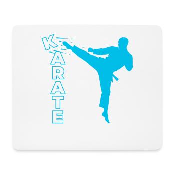 Karate, Karatekämpfer, Kampfsport, Karate Kick - Mousepad (Querformat) - Weiß - Vorne