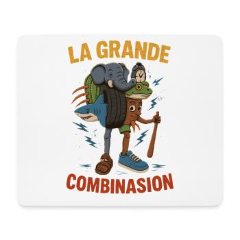 Combinasion La Grande Combination Italian Brainrot - Mouse Pad (horizontal) - white - Front