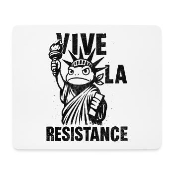Vive La Resistance Silhouette Tee - Mousepad (Querformat) - Weiß - Vorne