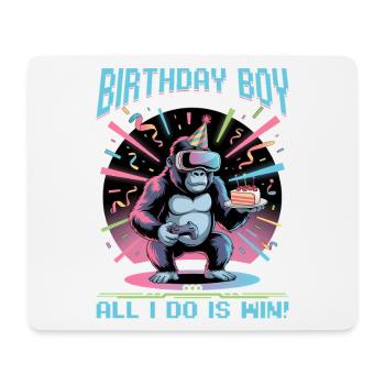 Anniversaire Gamer VR - Tapis de souris (format paysage) - blanc - Devant