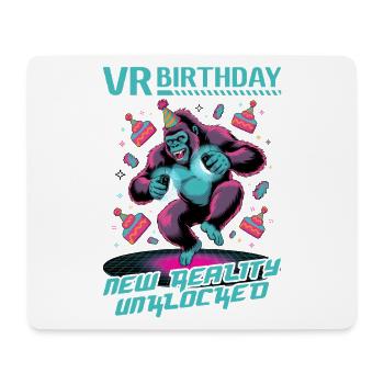 Anniversaire Gamer VR - Tapis de souris (format paysage) - blanc - Devant